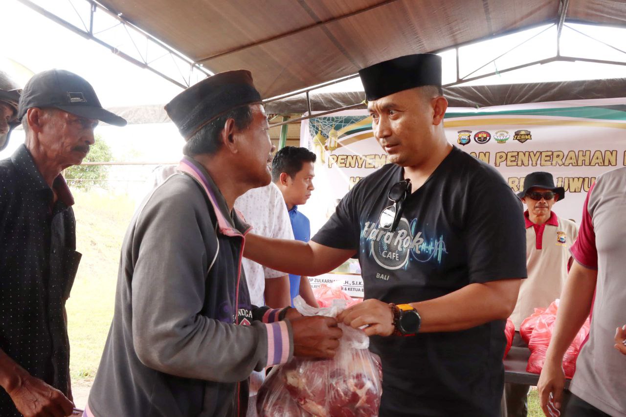 Kapolres Lutim: Kurban Wujud Syukur dan Kemanusiaan Anggota Polres Luwu Timur