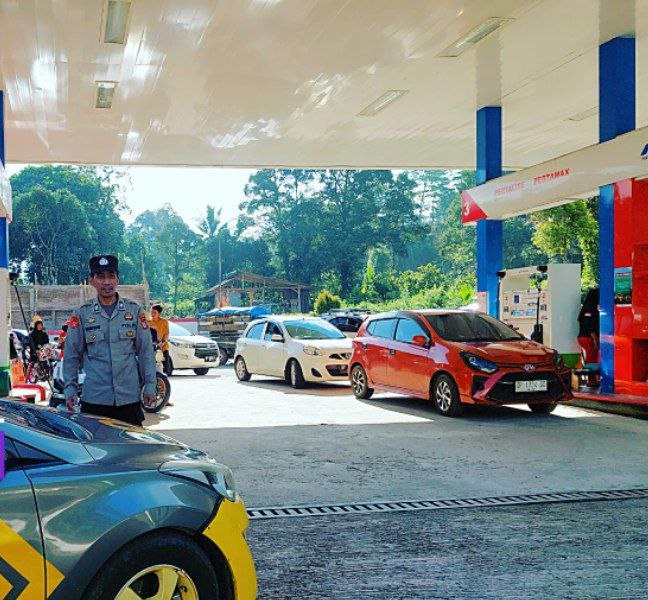 Giat KRYD Polres Lutim: SPBU Wasuponda Diawasi Ketat Pada Libur Panjang